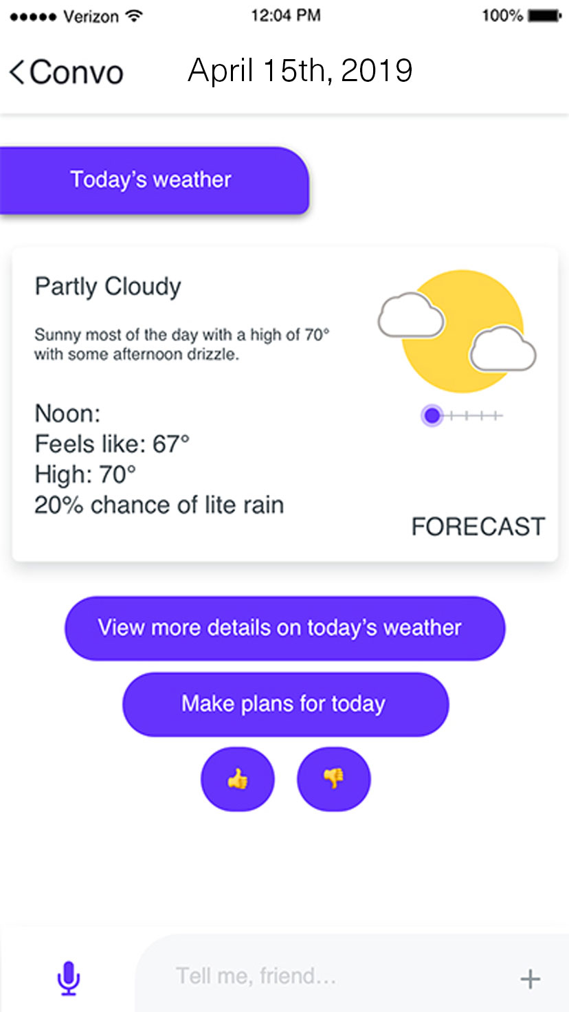Version 3 interface preview of the interactive weather interface
