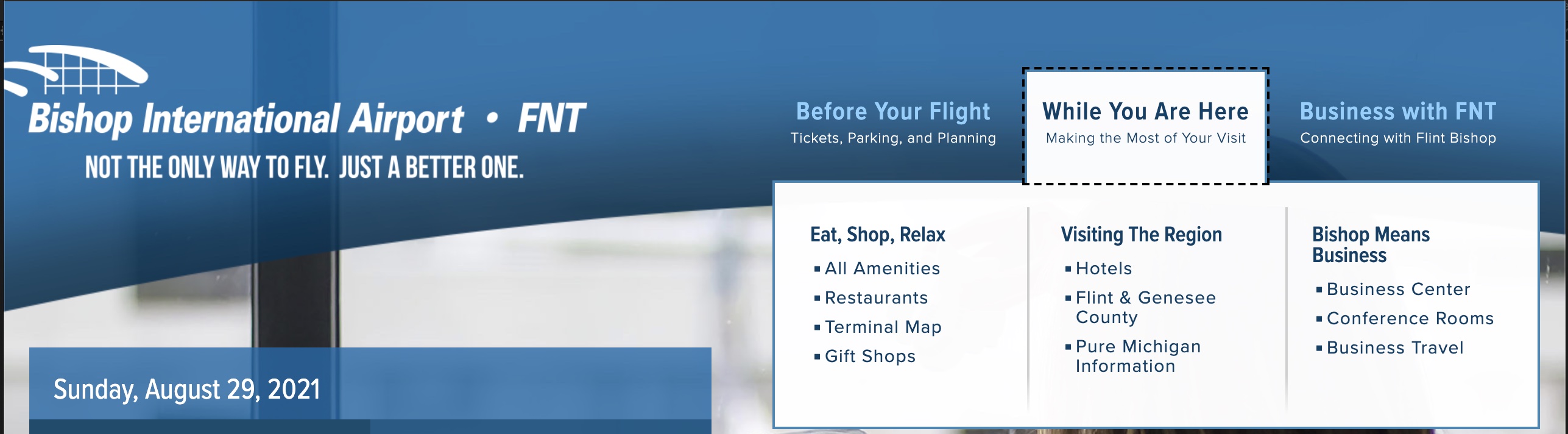 Screenshot of the fully accessible tiered navigation with focus indicators